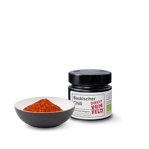 Direkt vom Feld® Baskischer Chili | Das süße Feuer | BIO, gerebelt | 50g inkl. Aromaglas von Direkt vom Feld