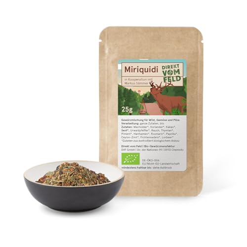 Direkt vom Feld® Miriquidi-Rub | Der Geschmack des sächsischen Urwalds | BIO, ganze Gewürze | 25g Probiertüte von Direkt vom Feld