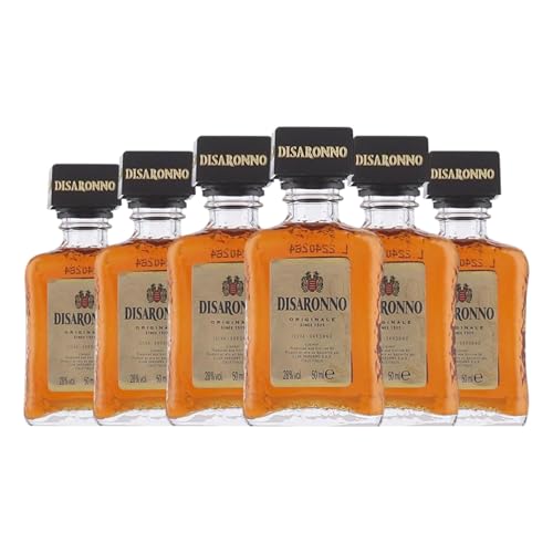 Amaretto Disaronno Originale Miniaturflasche 5 cl (Karton mit 6 Miniaturflasche von 5 cl) von Disaronno Amaretto Illvaronno SpA