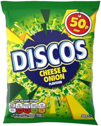 Discos Käse- und Zwiebelgeschmack, 30 g, 30 Stück von Discos