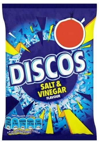 Discos knusprige Snacks Salz & Essig - 34g - 6er-Packung von Discos