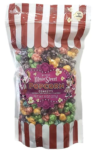 Disney Main Street Popcorn Company Mickey Mouse Rainbow Confetti Popcorn 8 oz von Disney