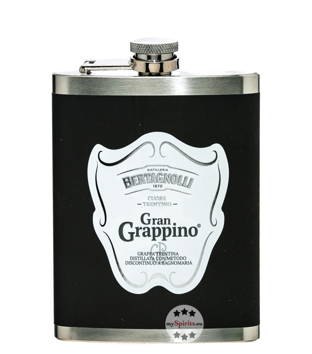 Bertagnolli Flachmann Gran Grappino Bianco  (42 % vol, 0,2 Liter) von Distilleria Bertagnolli