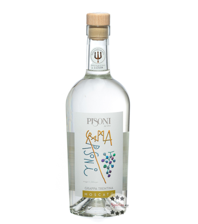 Pisoni Moscato Grappa (43 % Vol., 0,7 Liter) von Distilleria F.lli Pisoni