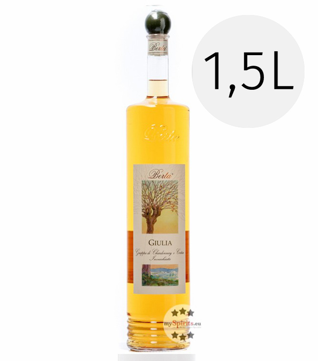 Berta Grappa Giulia Invecchiata 1,5 l (40 % vol., 1,5 Liter) von Distillerie Berta