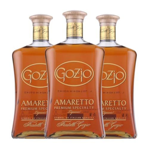 Amaretto Franciacorta Gozio Premium 70 cl (Karton mit 3 Flaschen von 70 cl) von Distillerie Franciacorta