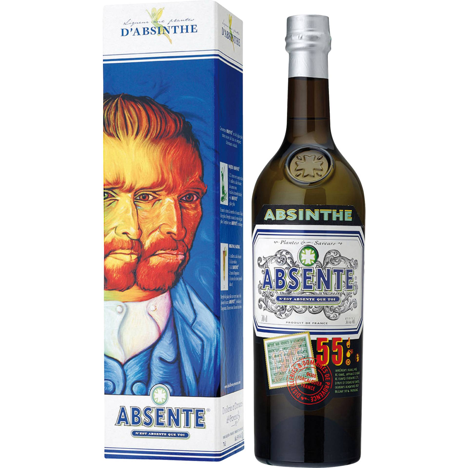 Absente in GP van Gogh, 0,70 L, 55% Vol., Spirituosen von Distilleries et Domaines de Provence, Z.A. les Chalus, 04300 Forcalquier, Frankreich
