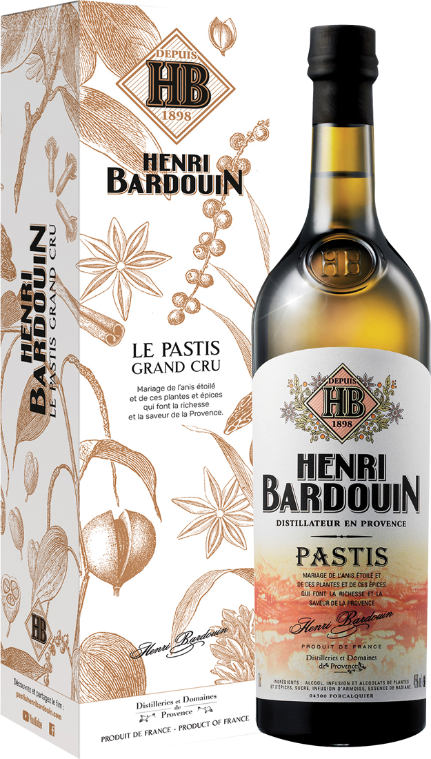 Henri Bardouin Pastis Grand Cru in Geschenkverpackung 0,7l von Distilleries et Domaines de Provence
