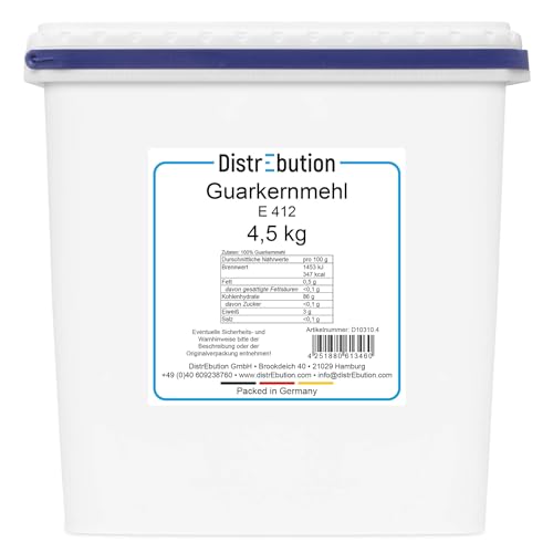 Guarkernmehl 4,5kg Verdickungsmittel Bindemittel E412 von DistrEbution