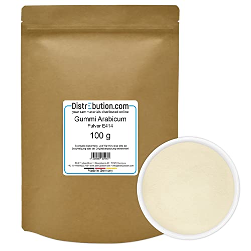 Gummi Arabicum 100g Pulver E 414 Gum arabic von DistrEbution