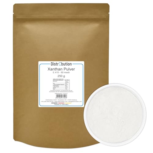 Xanthan Pulver 250g Verdickungsmittel Bindemittel für Soßen, Eis, Marmelade, Kosmetik Vegan von DistrEbution