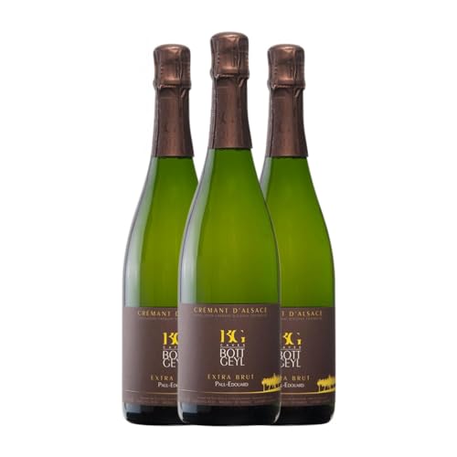 Bott-Geyl Crémant Extra Brut Alsace 75 cl (Schachtel mit 3 Flaschen von 75 cl) von Distribuidor