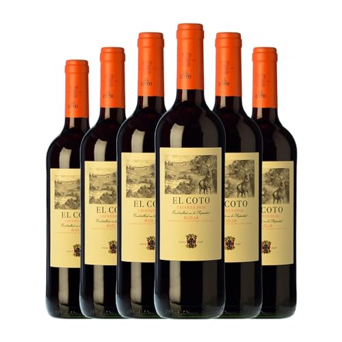 Coto de Rioja Tempranillo Rioja Alterung Medium Flasche 50 cl (Schachtel mit 6 Medium Flasche von 50 cl) von Distribuidor