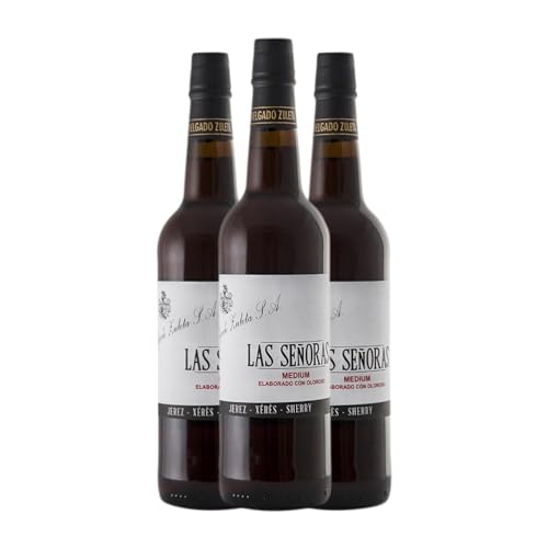 Delgado Zuleta Medium Las Señoras Jerez-Xérès-Sherry 75 cl (Schachtel mit 3 Flaschen von 75 cl) von Distribuidor