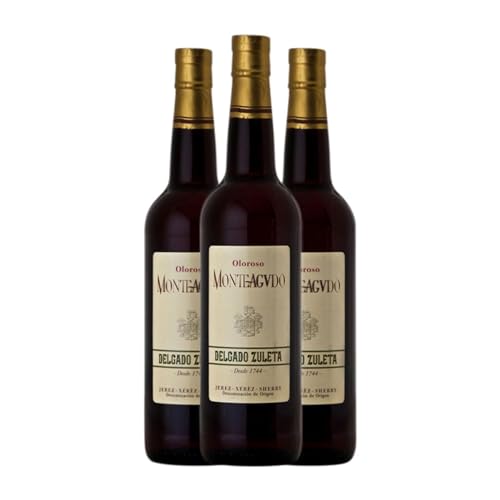 Delgado Zuleta Oloroso Monteagudo Palomino Fino Jerez-Xérès-Sherry 75 cl (Schachtel mit 3 Flaschen von 75 cl) von Distribuidor