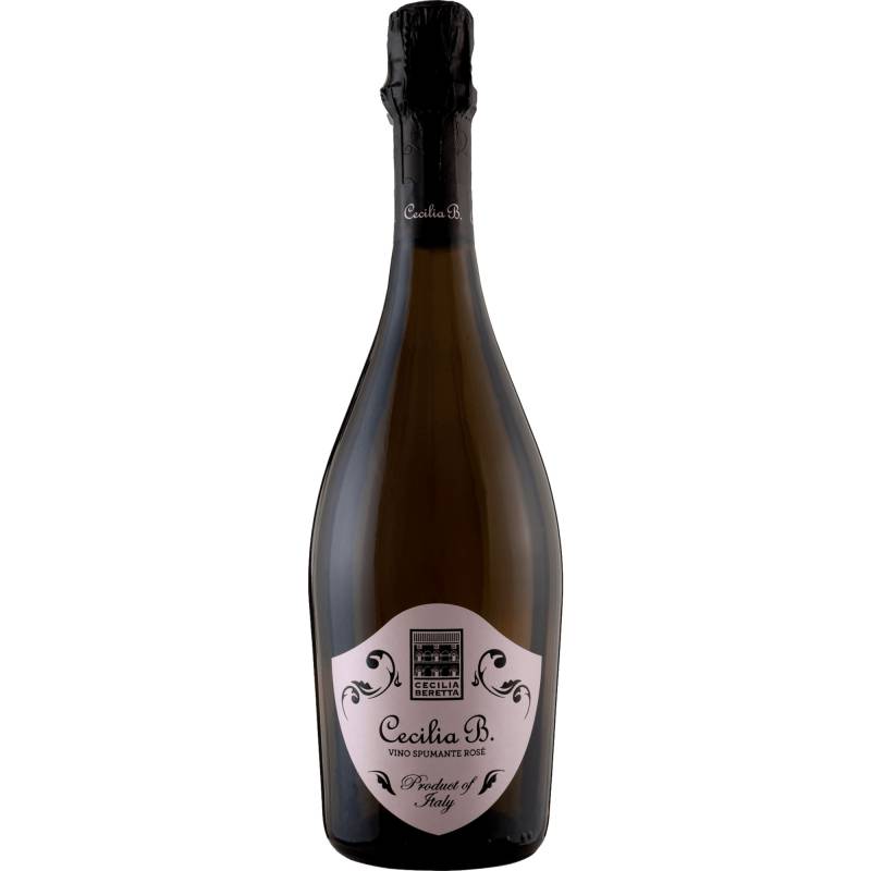 Cecilia Beretta Spumante Rosato, Extra Brut, Prosecco DOC, Venetien, Schaumwein von Distribuito da P.V. - Verona - Italia