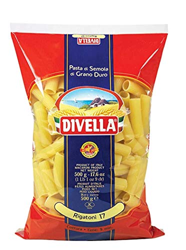 10x Pasta Divella 100% Italienisch N°17 Rigatoni 500g von Divella