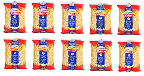 10x Pasta Divella 100% Italienisch N° 63 Paternosti Rigati 500 g von Divella