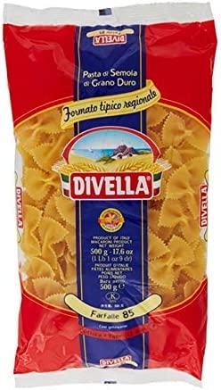 DIVELLA HARTWEIZENGRIESS NUDELN FARFALLE 85 GR 500 X 24 von Divella