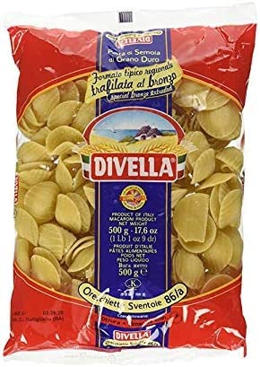 DIVELLA HARTWEIZENGRIESS NUDELN ORECCHIETTE SVENTOLE 86A GR 500 X 24 von Divella