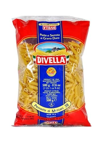 DIVELLA HARTWEIZENGRIESS PASTA PENNETTE DI MEZZANI 38 GR 500 X 24 von Divella