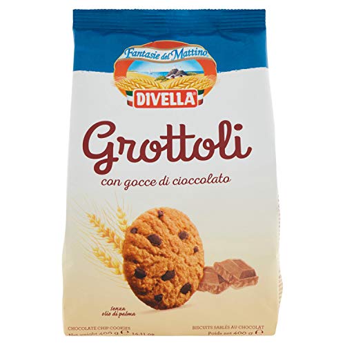 Divella Grottoli Kekse mit Schokoladentropfen, 400 g von Divella