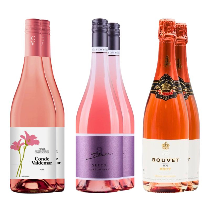 Probierpaket Rosé Weinset 6 x 0,75 L von Diverse