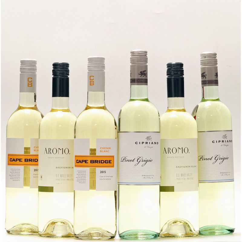 Weinpaket Weißwein 6 x 0,75 L von Diverse