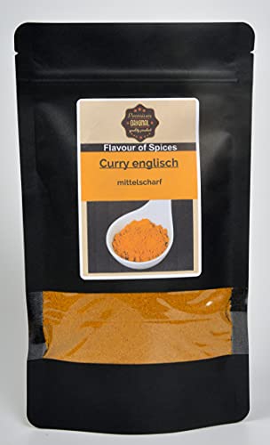 Curry englisch, mittelscharf 100g Gewürzmischung Premium Qualität Flavour of Spices ohne Zusatzstoffe von Dixis Samen