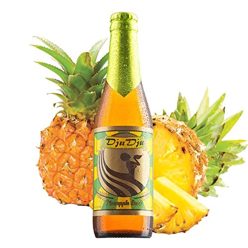 DjuDju-Pineapple-Bier/DjuDju-Ananas-Bier Exotisches Afrikanisches Fruchtbier-Biermischgetränk Aufwendig gebraut nach einem uralten Rezept aus Ghana  von DjuDju