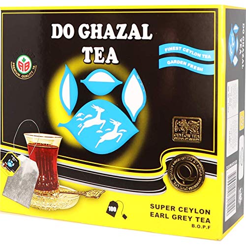 Do Ghazal (Alghazaleen) -Super Ceylon Earl Grey Tee - 100 Teebeutel mit Band von Do Ghazal