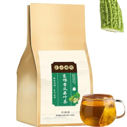 1/2/3Box Bitter Melon and Mulberry Leaf Tea,Bitter Gourd Mulberry Leaf Tea,Bitter Melon Tea Bags,Bitter Melon and Mulberry Herbal Tea,Bitter Melon and Mulberry Fruit Tea,100% Natural & Pure (1Box) von Doduiu