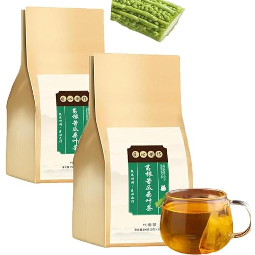 1/2/3Box Bitter Melon and Mulberry Leaf Tea,Bitter Gourd Mulberry Leaf Tea,Bitter Melon Tea Bags,Bitter Melon and Mulberry Herbal Tea,Bitter Melon and Mulberry Fruit Tea,100% Natural & Pure (2Box) von Doduiu