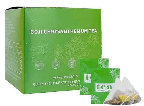 Goji Berry Chrysanthemum Tea, Herbal Dandelion Wolfberry Tea, Chrysanthemum Goji Berry Tea, Liver Tea Formula Chrysanthemum, Dandelion Wolfberry Liver Health Chinese Tea Bags 60g (1) von Doduiu