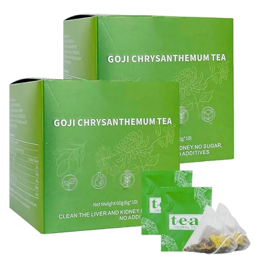 Goji Berry Chrysanthemum Tea, Herbal Dandelion Wolfberry Tea, Chrysanthemum Goji Berry Tea, Liver Tea Formula Chrysanthemum, Dandelion Wolfberry Liver Health Chinese Tea Bags 60g (2) von Doduiu