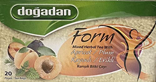 Dogadan Premium Form Kraeutertee mit Pflaumen/Aprikose, 3er Pack, 3x20 Beutel von Dogadan