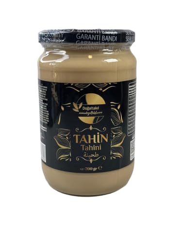 Tahini - Natürliche Sesampaste, Spezialröstverfahren, in Steinmühlen gemahlen, gesunde Aufstriche, in Glasjar mit frischen und nahrhaften Inhaltsstoffen, vegan und natürlich (1, gramm, 700) von Doğaltakıl