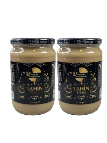 Tahini - Natürliche Sesampaste, Spezialröstverfahren, in Steinmühlen gemahlen, gesunde Aufstriche, in Glasjar mit frischen und nahrhaften Inhaltsstoffen, vegan und natürlich (2, gramm, 1400) von Doğaltakıl