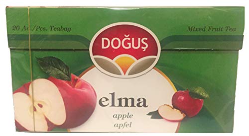 Dogus Apfeltee Elma Apple 20 Beutel - Beuteltee - Mixed Fruit Tea - 2er Pack von Doğuş