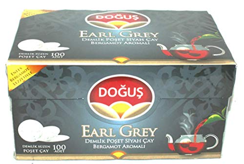 Earl Grey 100 Pads Beutel Schwarztee - Dogus Türkischer schwarzer Tee - 2er Pack von Doğuş