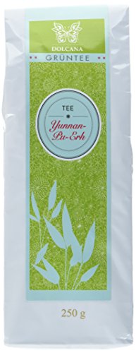 Dolcana Grüntee Original Yunnan-Pu-Erh-Tee, 1er Pack (1 x 250 g Packung) von Dolcana