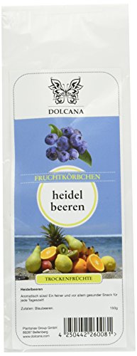 Dolcana Trockenfrüchte - Heidelbeeren , 2er Pack (2x 150 g Packung) von Dolcana