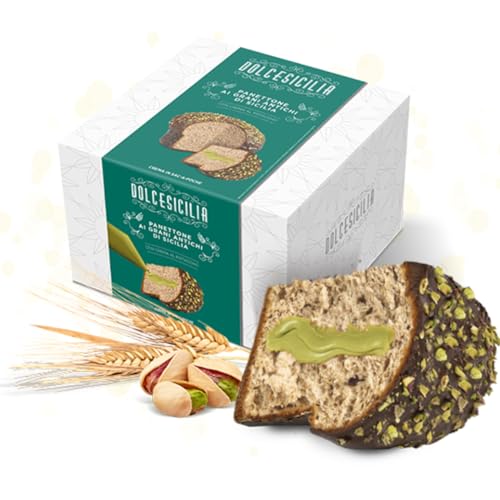 Panettone Dais Panettone mit antiken sizilianischen Körnern Mit Pistaziencreme 1000 g von Dolcesicilia