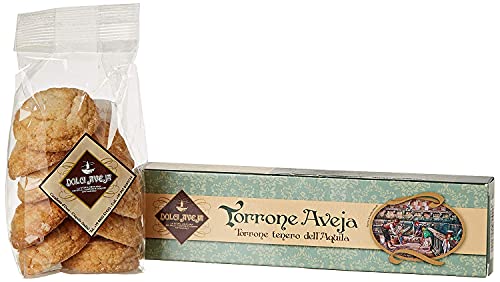 Geschenkpackung Aquilano - Klassischer Nougat von L'Aquila 200g, Amaretti Kekse 200g - Dolci Aveja von Dolci Aveja