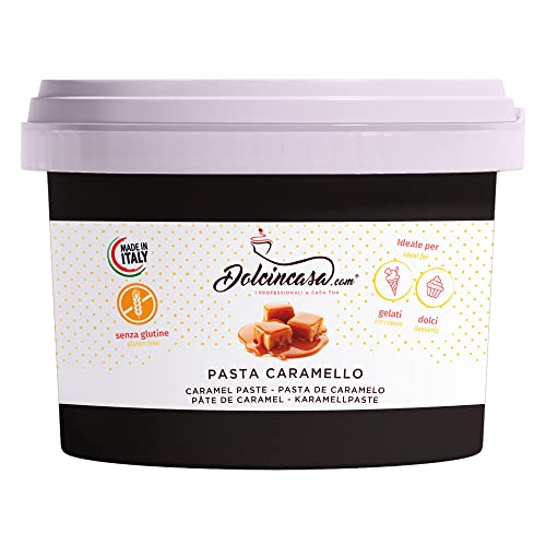 Dolcincasa.com Eiscreme-Paste mit Karamell-Geschmack für Kuchen Gebäck Home und Professional Use 200 gr von Dolcincasa.com