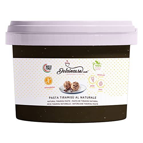 Dolcincasa.com Tiramisu Paste Halbfertiges Produkt Ideal für Eis Desserts Heimischen und professionellen Einsatz Glutenfrei 200g von Dolcincasa.com