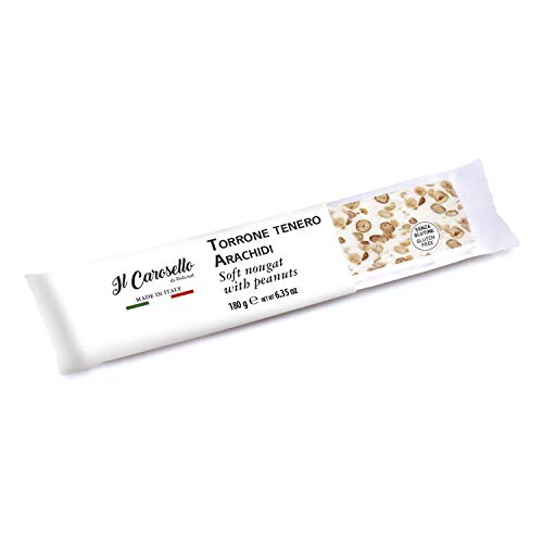 Italienische Torrone - Arachidi, geröstete Erdnüsse, weicher Riegel, 180g von Dolcital s.r.l