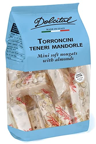 Dolcital Torroncini Teneri Nougatstücke mit gerösteten Mandeln, weich, 130 g (1 Stück) von Dolcital