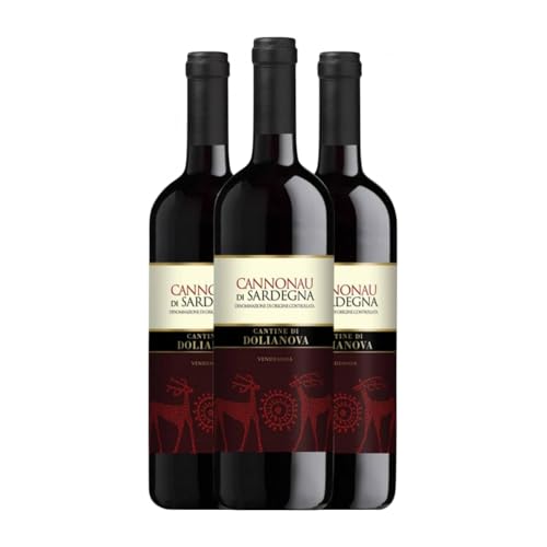 Dolianova Cannonau di Sardegna 75 cl Rotwein (Karton mit 3 Flaschen von 75 cl) von Dolianova