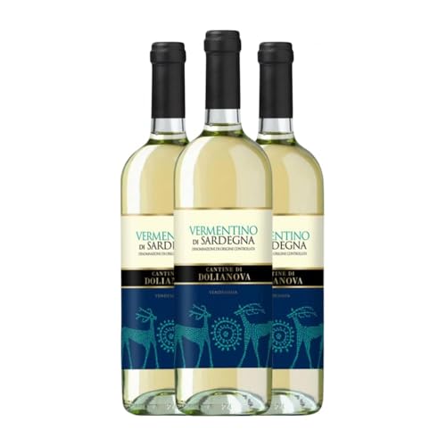 Dolianova Vermentino Vermentino di Sardegna 75 cl Weißwein (Karton mit 3 Flaschen von 75 cl) von Dolianova